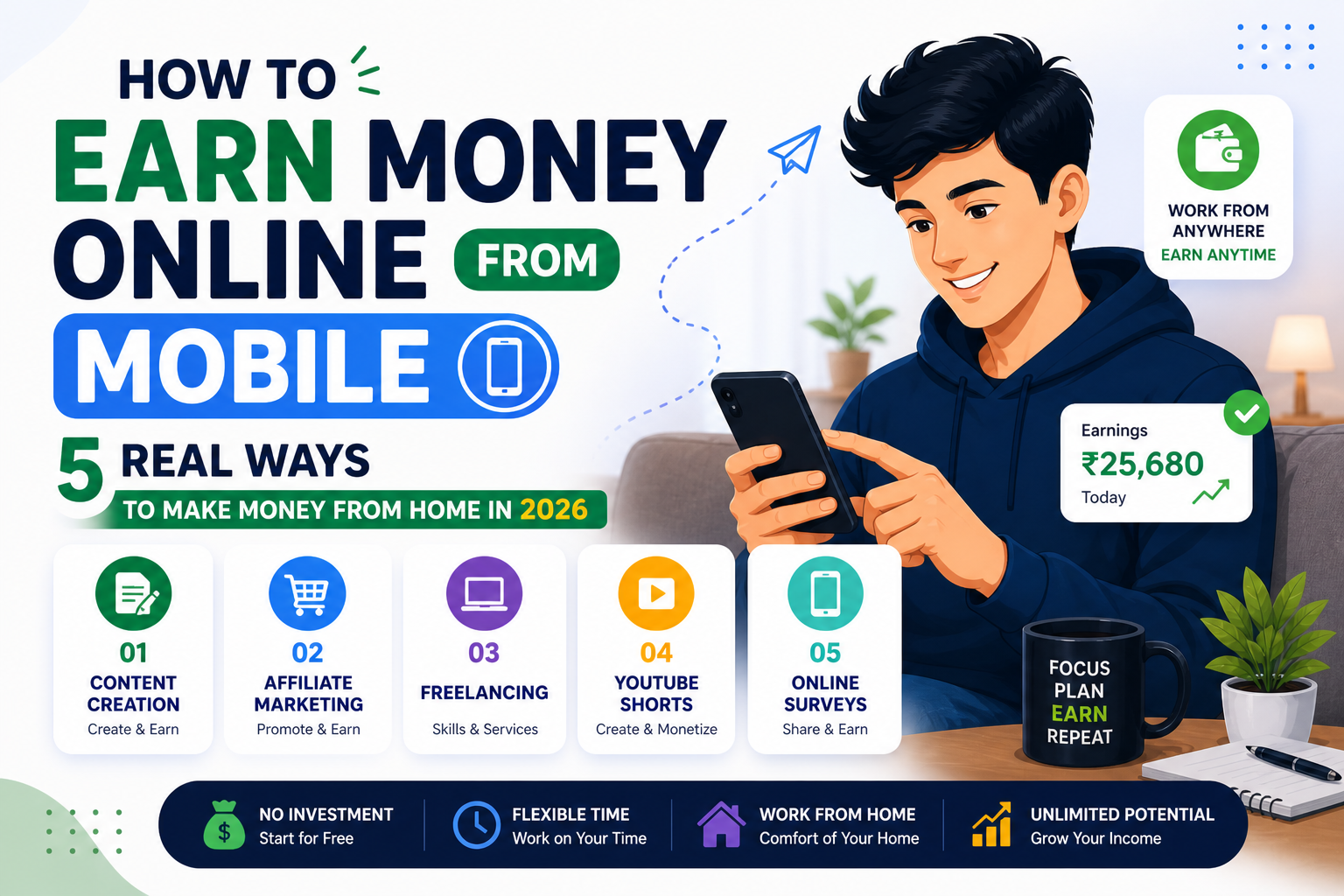 How to earn money online from mobile