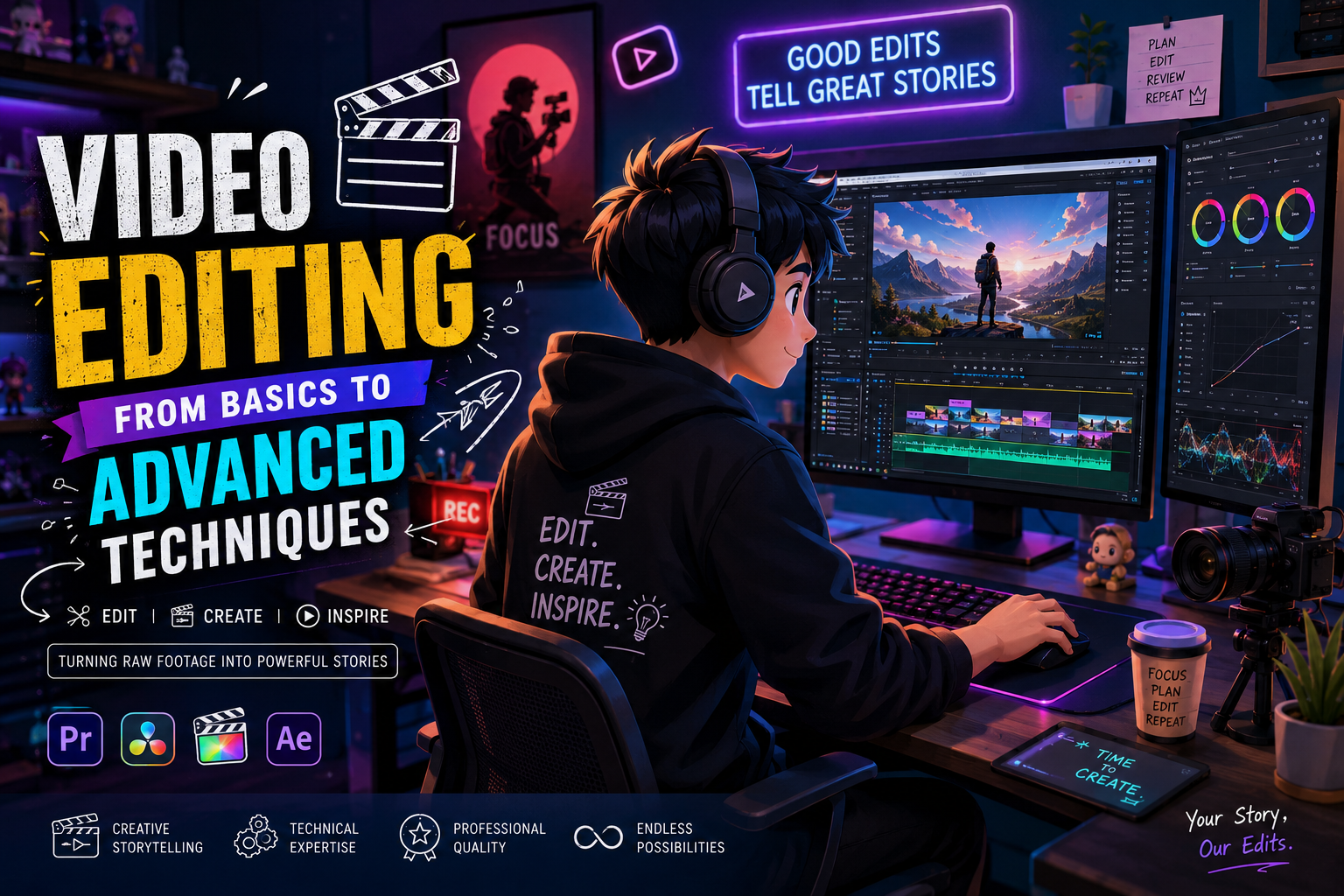 Video Editing: From Basics to Advanced Techniques